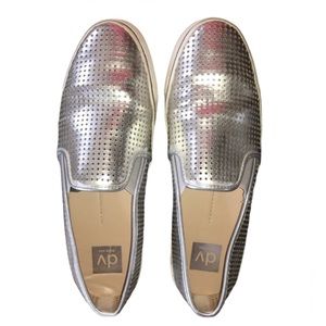 Anthro Dolce Vita slip ons Silver Style Go…